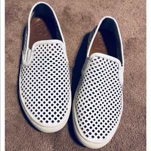 Tory Burch Leather Slip On Sneakers